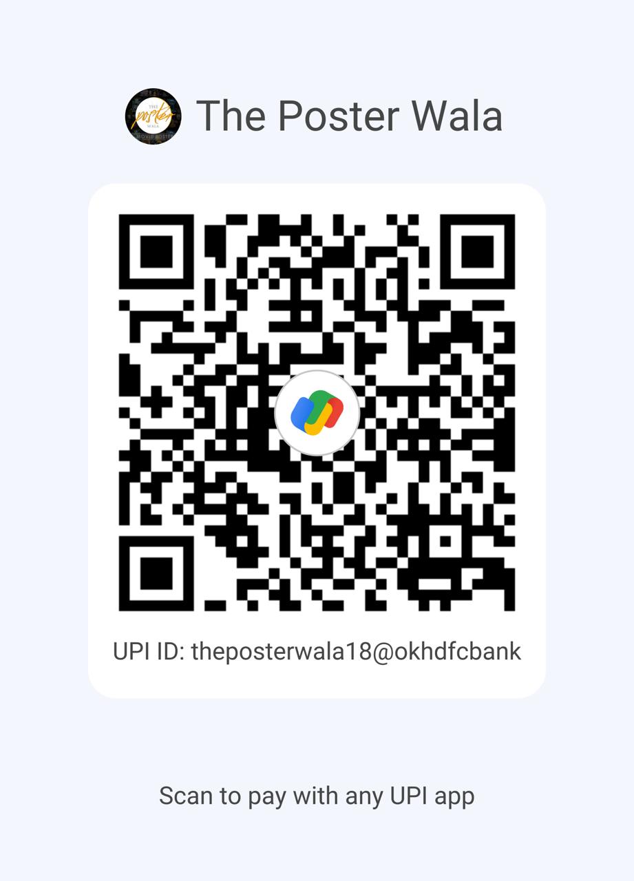 The Poster Wala UPI donation QR code — UPI ID theposterwala18@okhdfcbank